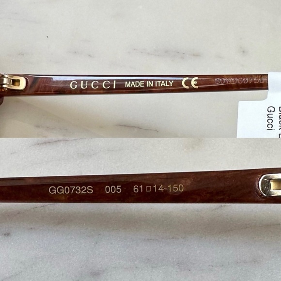 New! Authentic Gucci Crystal frame sunglasses - Picture 7 of 12